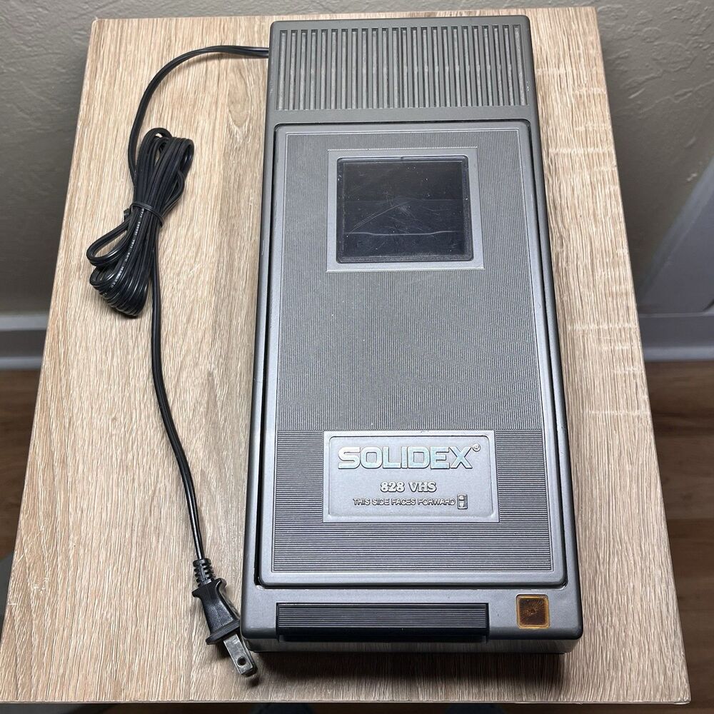 Solidex 828 VHS Video Cassette Rewinder Auto-Stop Ejector Tested & Working